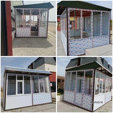 Будки, киоски: Koshk 2500 Azn. Yenidir. Yigilib istifade olunmayib. Uzunlugu