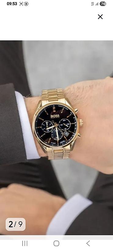 Классикалык сааттар: Hugo Boss BOSS – мужские наручные часы-хронограф в золотистом — 5