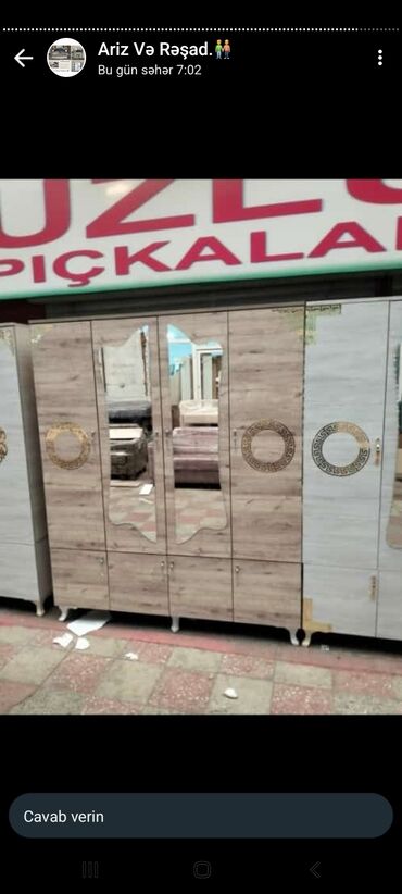 Dolablar: Yeni, Açılan, 4 qapılı Düz dolab, Dolab-asılqan, Azərbaycan — 6