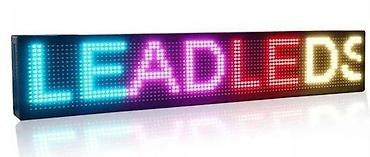 online: Svetleća reklama rgb IP65 2 x Led displey instalacija txt. Dvostrana — 1