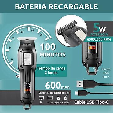 sac ucun moyka: Trimmer VGR 918 - 600mAh / 100 Dəqiqə / 1 Sürət 6500RPM / Cord/Cordles — 8
