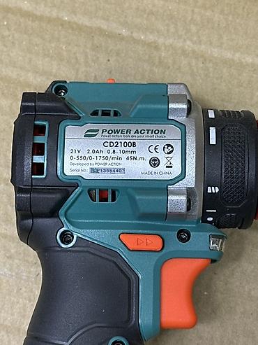 Дрель-шуруповерты: Аккумуляторная дрель-шуруповёрт Power Action CD2100B. Компактный — 2