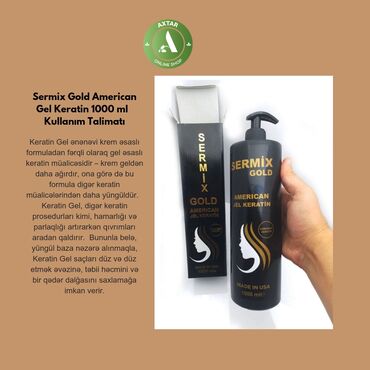 tum cixardan: Sermix Gold American Jel Keratin 1000 ml Kullanım Talimatı - Saçı