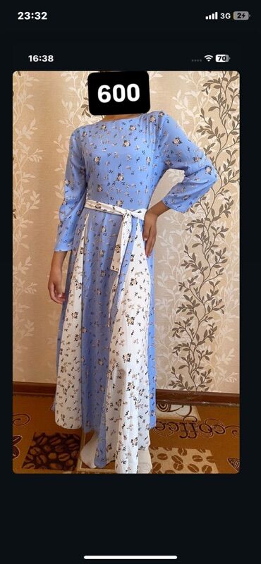 Повседневные платья: Женские платья, несколько моделей: 1) Длинное свободное платье с — 2