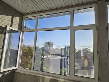 Окна: Алюминевое окно, Комбинированное, цвет - Белый, Б/у, Самовывоз