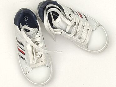srebrne klapki skórzane: Sport shoes Tommy Hilfiger, 30, Used