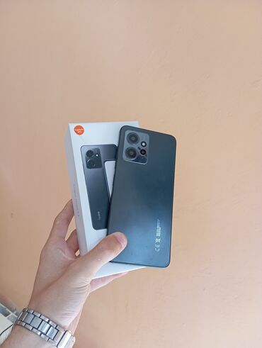 xiaomi telefon: Xiaomi Redmi Note 12, 128 ГБ, цвет - Черный, 
 Отпечаток пальца, Две SIM карты, Face ID