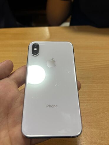 Apple iPhone: IPhone Xs, Новый, 64 ГБ, Белый, Зарядное устройство, Защитное стекло