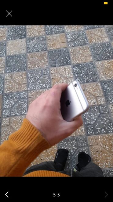 kompüterlər 2 ci əl: IPhone 6, 64 ГБ, Серебристый, Гарантия, Отпечаток пальца
