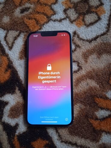 новые телефоны: IPhone 13, Б/у, 128 ГБ, Черный, Чехол, 95 %