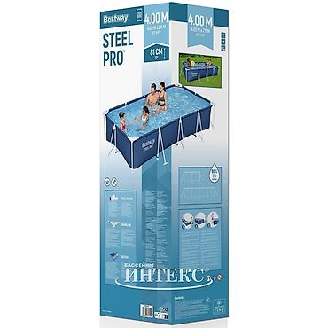 Бассейны: 400/211/81см. Bestway 56405 BW Каркасный бассейн Steel Pro, 5700л — 10