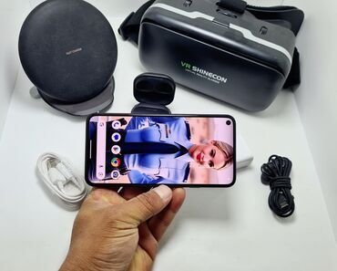 андроид магинтафон: Google Pixel 5, Колдонулган, 256 ГБ, түсү - Кара, eSIM, 1 SIM, 2 SIM