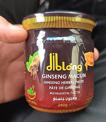 kişi kurtkaları: Diblóng bitki tərkibli məhsullar dəsti 1) Diblóng Ginseng Macun – — 1
