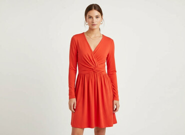 czerwona sukienki wieczorowa plus size: Warehouse, Sukienka damska, rozmiar S