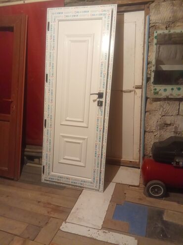 Plastik qapılar: Hamam üçün Yeni Plastik qapı Çərçivə ilə, Zəmanətli, Ödənişli quraşdırma, Pulsuz çatdırılma — 17