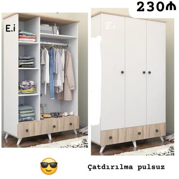 Divanlar: Yeni, Düz dolab, Qarderob, paltar dolabı