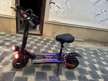 Elektrikli samokatlar: Elektrik skuter – Toba ST-908 Xüsusiyyətlər: - Rəqəmsal göstərici — 10
