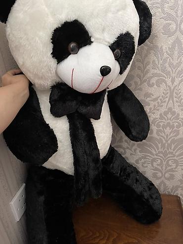 mişka şəkilləri: Böyük ölçülü yumşaq oyuncaq panda - Rəng: qara-ağ - Material: yumşaq — 2