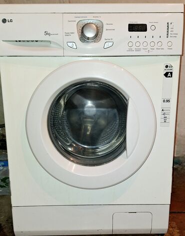 куплю стиральную машину бу: Стиральная машина LG, Б/у, Автомат, До 5 кг, Полноразмерная