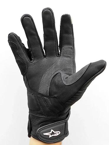 Oprema za bicikliste: Kratke kožne moto rukavice sa zaštitom - Materijal: prirodna koža sa — 5