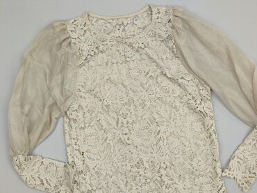 biała bluzka z czarną tasiemką: Women's blouse, size S