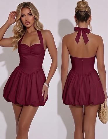 svecane mini haljine: Mini halter haljina sa “bubble” suknjom
2800din
S M L — 3