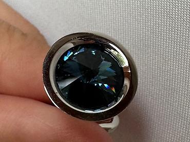 Bijuteriya: Swarovski kişi manjet düymələri - Brend: Swarovski (orijinal, loqolu) — 5