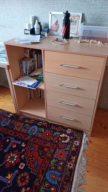 Uşaq və gənc otağı üçün dəstlər: Oğlan və qız üçün, Yeni, Təknəfərlik çarpayı, Komod — 14