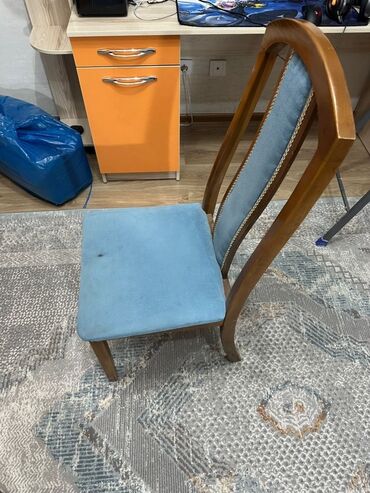 ами мебель кухонный угловой диван николетти: Стул для кухни, Дерево, цвет - Синий