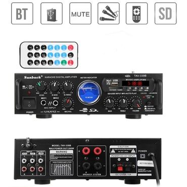 Səs gücləndiriciləri: Sesguclendirici usilitel amplifier karaoke mikrafon echo FM radio USB — 7