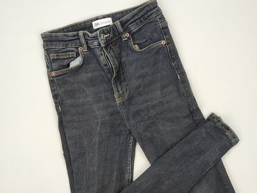woskowane legginsy z wysokim stanem: Zara, Jeansy damskie, S