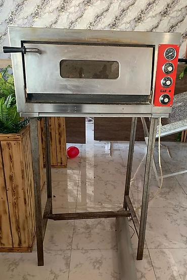 mini pec: Tək kameralı elektrik pizza/sobyə sobası - Paslanmayan poladdan — 1