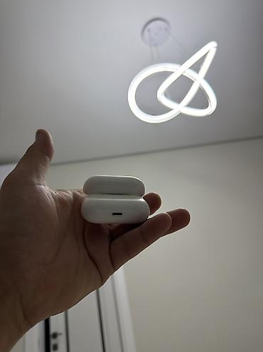 Аксессуары для мобильных телефонов: Беспроводные вакуумные наушники, Apple, AirPods Pro, Б/у — 4