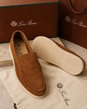 mavi mokasinlər: Loro Piana Summer Walk mokasinləri - Material: Zərif süet (üst — 4
