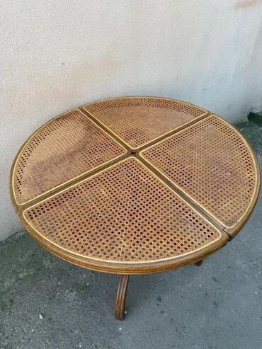 Stilski trpezarijski stolovi: Stari Thonet trpezarijski sto - Španska trska Stari Thonet — 6