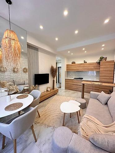 divan sifarisi: Skandinaviya-boho üslubunda tam mebel və aksesuarlarla dizayn olunmuş — 8