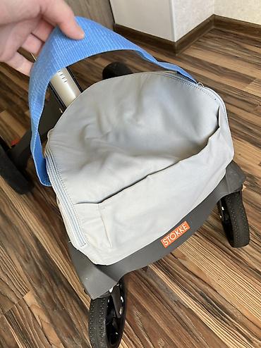 foo foo: Коляска, Stokke, цвет - Голубой, Б/у — 9