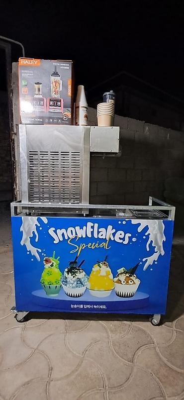 фудкор: Мобильная стойка/киоск для десертов Snowflakes (shaved ice, снежный — 1
