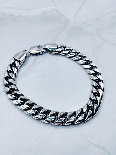 Серебряные цепочки: Цепочка, Бисмарк, Проба 925, Унисекс, Новый — 11