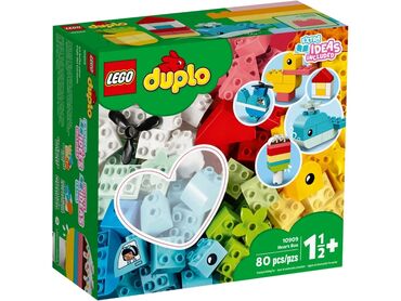 кубики игрушки: Lego Duplo 10909 коробочка-сердечко 💚 Пока родители и малыши