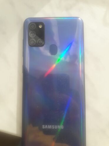 samsung h6400: Samsung Galaxy A21S, 32 ГБ, цвет - Синий, Сенсорный, Отпечаток пальца, Две SIM карты