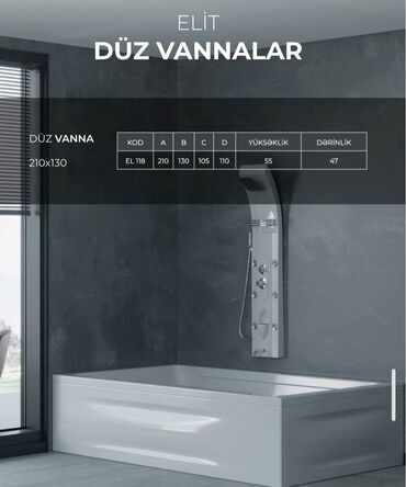 Cakuzi vannalar: Duş kabinələr ara bölmələr moydadırlar dolablar led işığlı güzgülər — 10