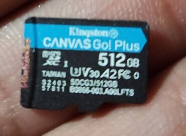 micro sd card baku: Orginal az işlənmiş Kingstone Micro SD 512 gb yaddaş