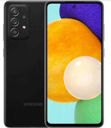 Samsung: Samsung Galaxy A52, Колдонулган, 128 ГБ, түсү - Кара, 1 SIM, 2 SIM