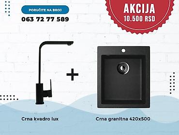 Sudopere: Setovi sudopere i slavine – granitne kade + moderne baterije - Set 1 — 8