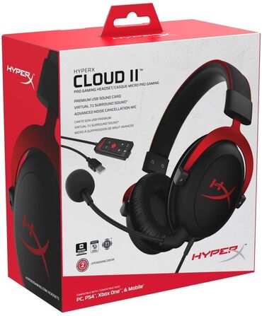 переходник type c на usb: Игровая гарнитура HyperX Cloud II