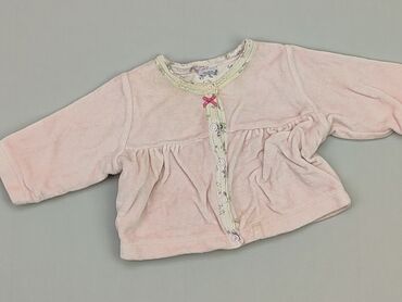 sweterek różowy dla dziewczynki: Kardigan, 0-3 m, stan - Dobry