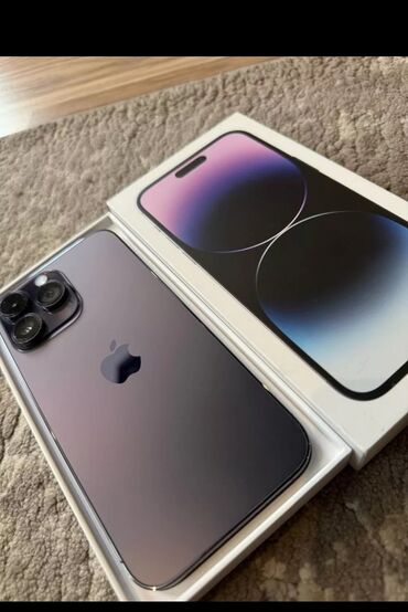 prodayu diski stil 128: IPhone 14 Pro Max, Новый, 128 ГБ, Deep Purple, Зарядное устройство, Защитное стекло, Чехол, 93 %