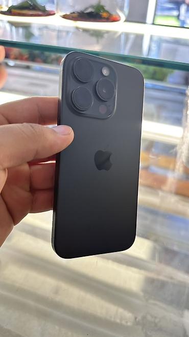 Уюлдук телефондор жана аксессуарлар: IPhone 15 Pro, Колдонулган, 128 ГБ, Black Titanium, 89 % — 2