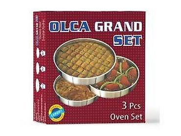 spric 200ml: OLCA SET TEPSIJA OKRUGLA 3/1 INOX | Tepsije - aluminijum, emajl — 1